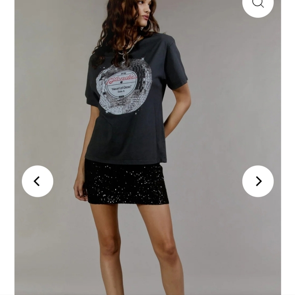 Blondie graphic band t-shirt glitter disco ball & record album - Picture 9 of 12